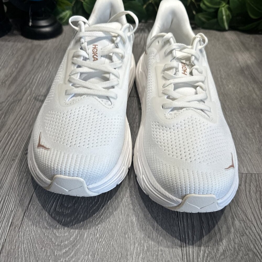 Hoka One One Arahi 7 Women’s Marathon Running Gym Training Shoes White Size 10.5 - Picture 3 of 9